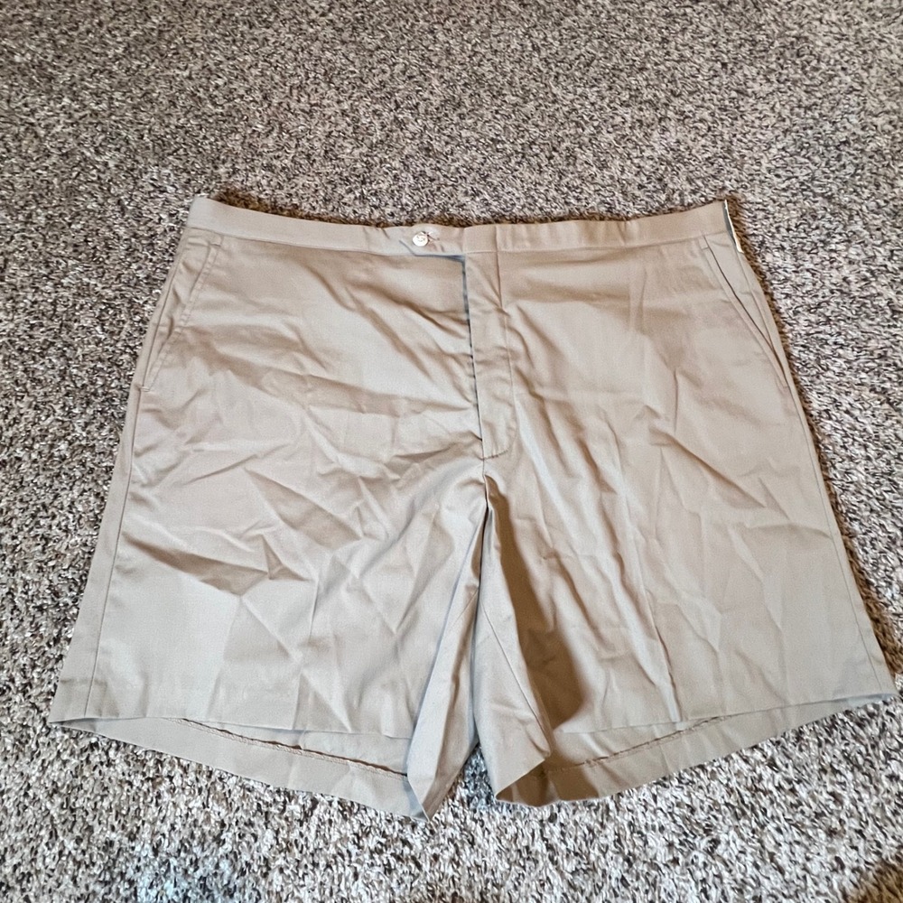 Sansabelt Golf Mens Khaki Beltless Shorts Size 42 Vintage New With Tags Tan‎